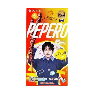 LOTTE Pepero Chocolate Cookie Sticks 39g - Korean Snack, Stray Kids Official Merch, Crunchy Biscuit Treat