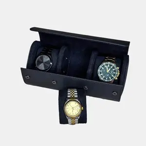 Five Star Leather Watch Case for Men and Woman - Sculpted to Hold Up to Three Watches x 1