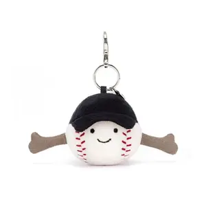 Jellycat Amuseables Sports Baseball Bag Charm