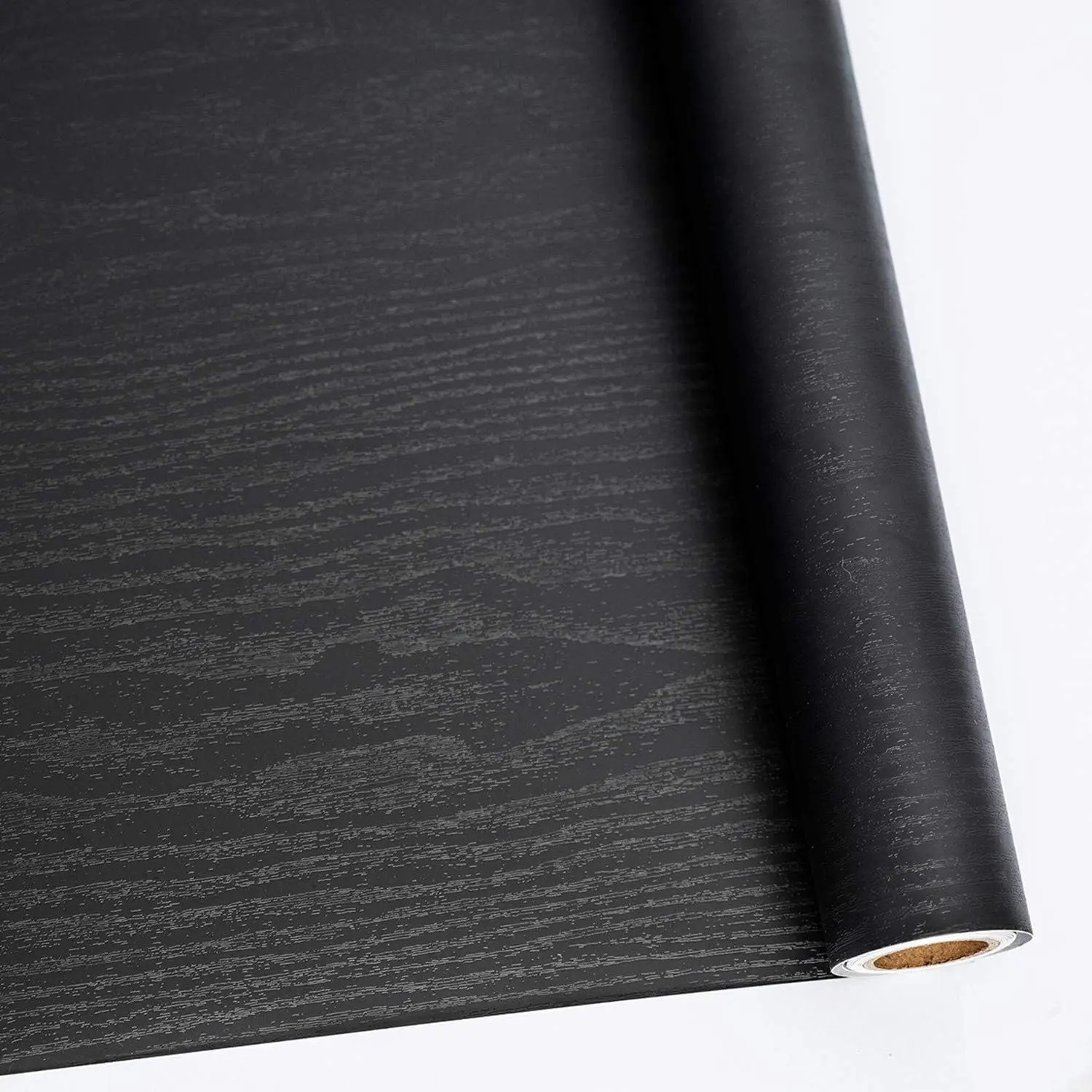 Black Wood Contact Paper Peel and Stick Wallpaper for Cabinets | Self-Adhesive Removable Thick Vinyl Film for Classroom,Easy to Install Increase Stomata and Reduces Bubble 11.8" x 78.7"