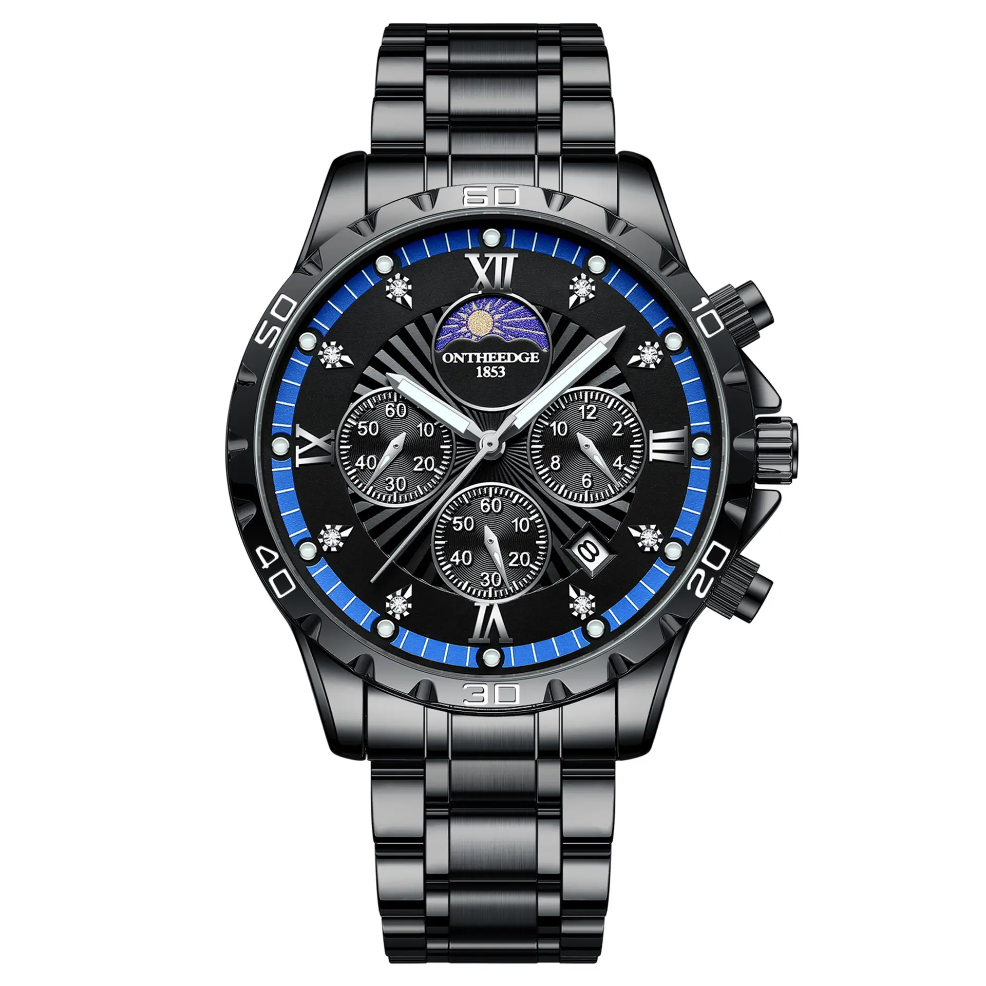 Black and blue steel