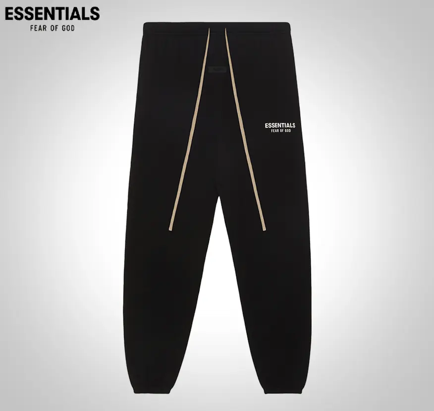 Fear of God Essentials FW24 Fleece Sweatpants Relaxed Fit Logo Jogger Pants Casual Streetwear Drawstring Sweatpants