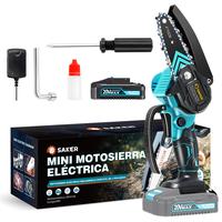 MINI MOTOSIERRA DE 4 PULGADAS + 1 BATERÍA