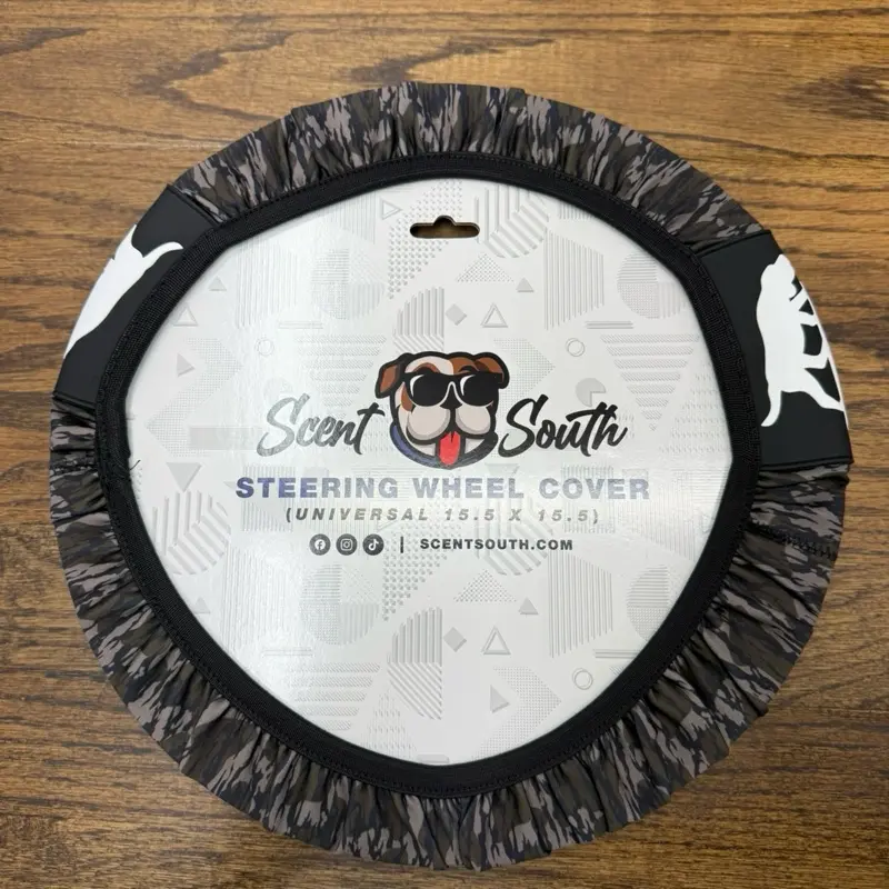 Scent South Steering Wheel Cover - Lowland Camo