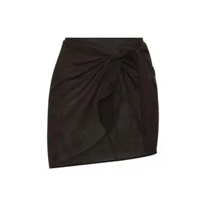 South Beach Sarong - Black Crinkle