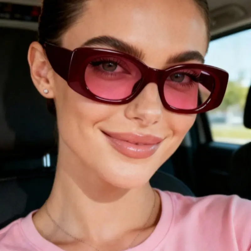 New Fashion Retro Rectangular Glasses for Women & Men, Simple Versatile Daily Casual Wear Decorative Eyewear, Stylish Unisex Design, Tinted Lens Glasses, Street Style Shades, Square Eyewear, Trendy Fashion Shades
