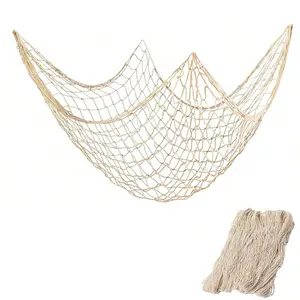 1pc Nature Fish Net Wall Decoration, Ocean Themed Wall Hangings Fishing Net Party Decor For Pirate Party,Wedding,Photographing Decoration Room Decor Bedroom Decor Home Decor, Home Decor Ornaments