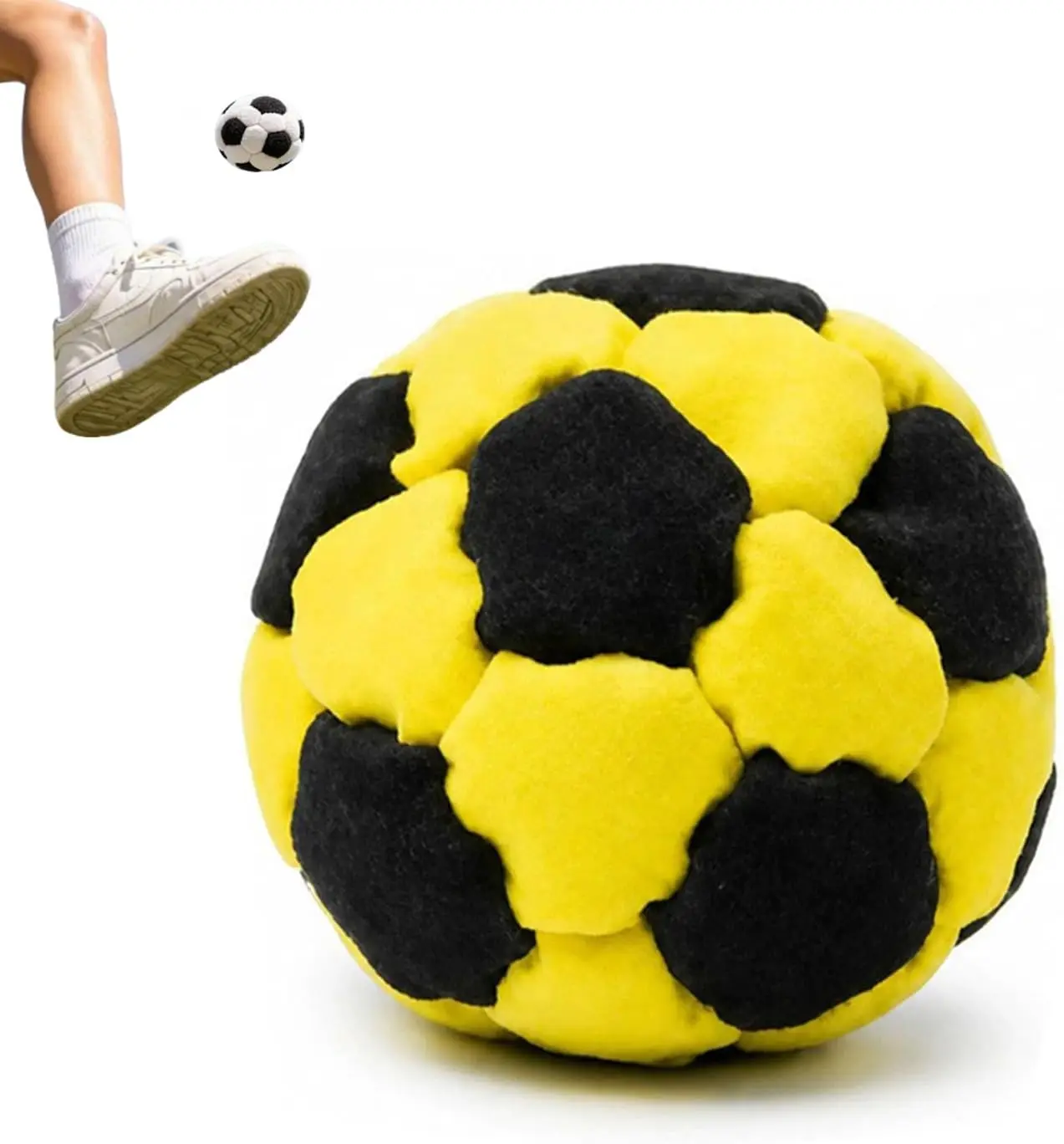Handmade Footbag Set - Soft Fabric Kick Sacks, Portable Set, Deformation-Resistant, Indoor Juggle Safe for Beginners, Multiple Colors, Improves Body Flexibility, Ideal for Friends' Casual Play, Compact Foot Control Sports Gear