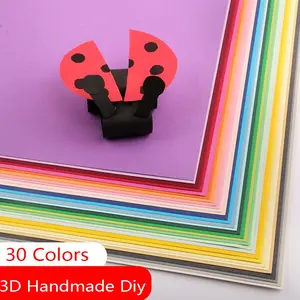60 Sheets A4 Cardboard, 30 Colors, Model Background, Double-Sided Hard Card, Ideal for Crafts and DIY Projects, High-Quality Material
