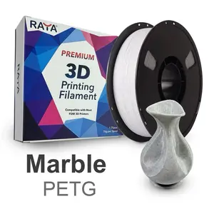 RAYA Premium 3D Printing Filament Marble PETG 1kg 1.75mm Tangle-Free for FDM Printers Eco-Friendly Non-Toxic High Strength Vacuum Packaged
