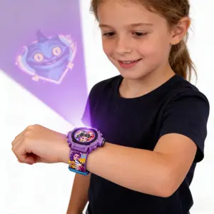 5-Pack K-Pop Creative Glowing Projection Monster Hunter Watch Set, Kids Electronic Light-Up Toy, Birthday Gift, New Year Present