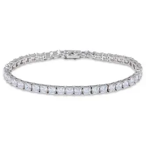 Radiance by Absolute™ 4mm Asscher Cut Tennis Bracelet