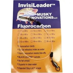 Musky Innovations Fluorocarbon Invisi-Leaders