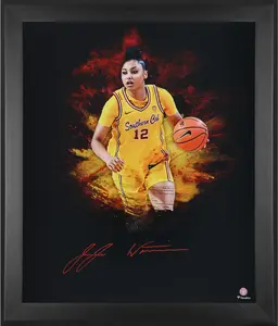 JuJu Watkins USC Trojans Framed Autographed 20" X 24" In Focus Photograph - Fanatics Authentic Certified
