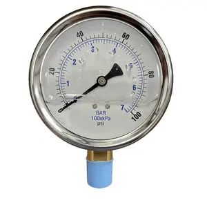 Premium Liquid-Filled Pressure Gauge – 100 PSI, 1/2" Bottom Mount (Part # 1002G.1K)
