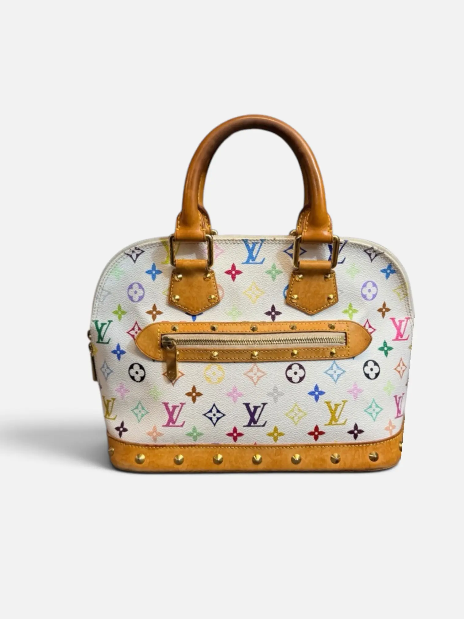 Pre-owned Louis Vuitton Coated canvas Shoulder Bags x Takashi Murakami Shoulder Bag, Pre Loved Designer Luggage Accessory