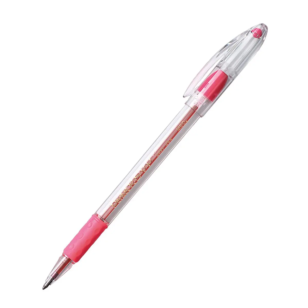Pentel of America RSVP Pink Medium Point Ballpoint Pen (PENBK91P-24) - 24 Each, Portable Pens & Refills for Office Stationery Needs