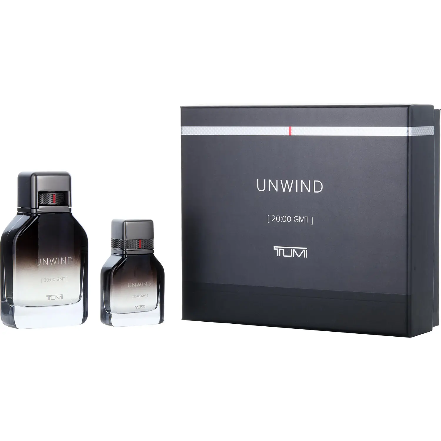 Tumi Unwind Set- Eau De Parfum Spray 3.4 Oz & Eau De Parfum Spray 1 Oz For Men