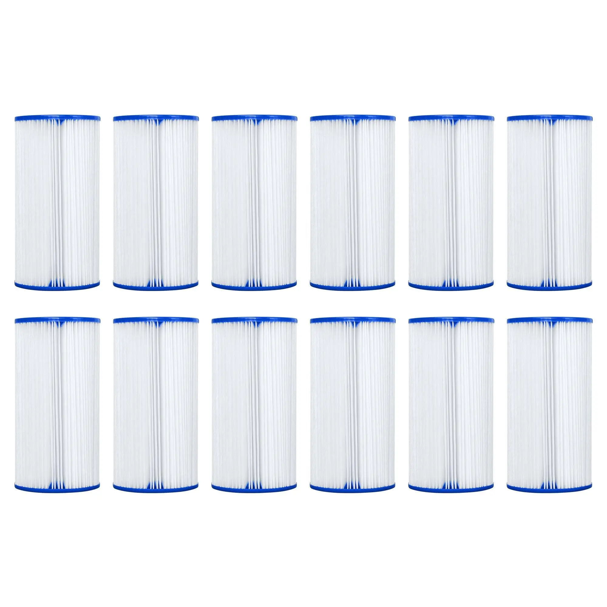 Bestway 4.2 x8 Inch Type III-A/C Filter Cartridge Swimming Pool Pump, 12 Pack Bestway 4.2 x8 Inch Type III-A/C Filter Cartridge Swimming Pool Pump, 12 Pack