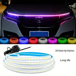 Car Hood Led Strip,5FT Led Strip Lights for Car Hood,Car LED Lights Flexible LED Hood Light Strip Engine Hood Guide Decorative Light Bar, Waterproof Hood Beam Light Strip
