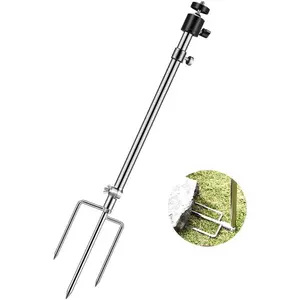 1 Pack Trail &  Camera Stand Thick Foldable Stainless Steel Bracket 360? Adjustable Universal Thread Connection 1/4''-20 (6 mm) for Trail Camera  Cam Accessories