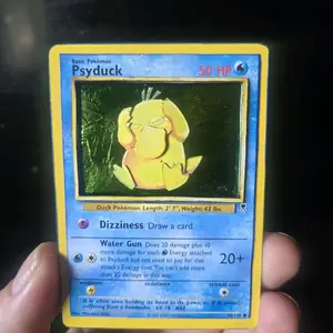 Psyduck Shadowbox with green foil