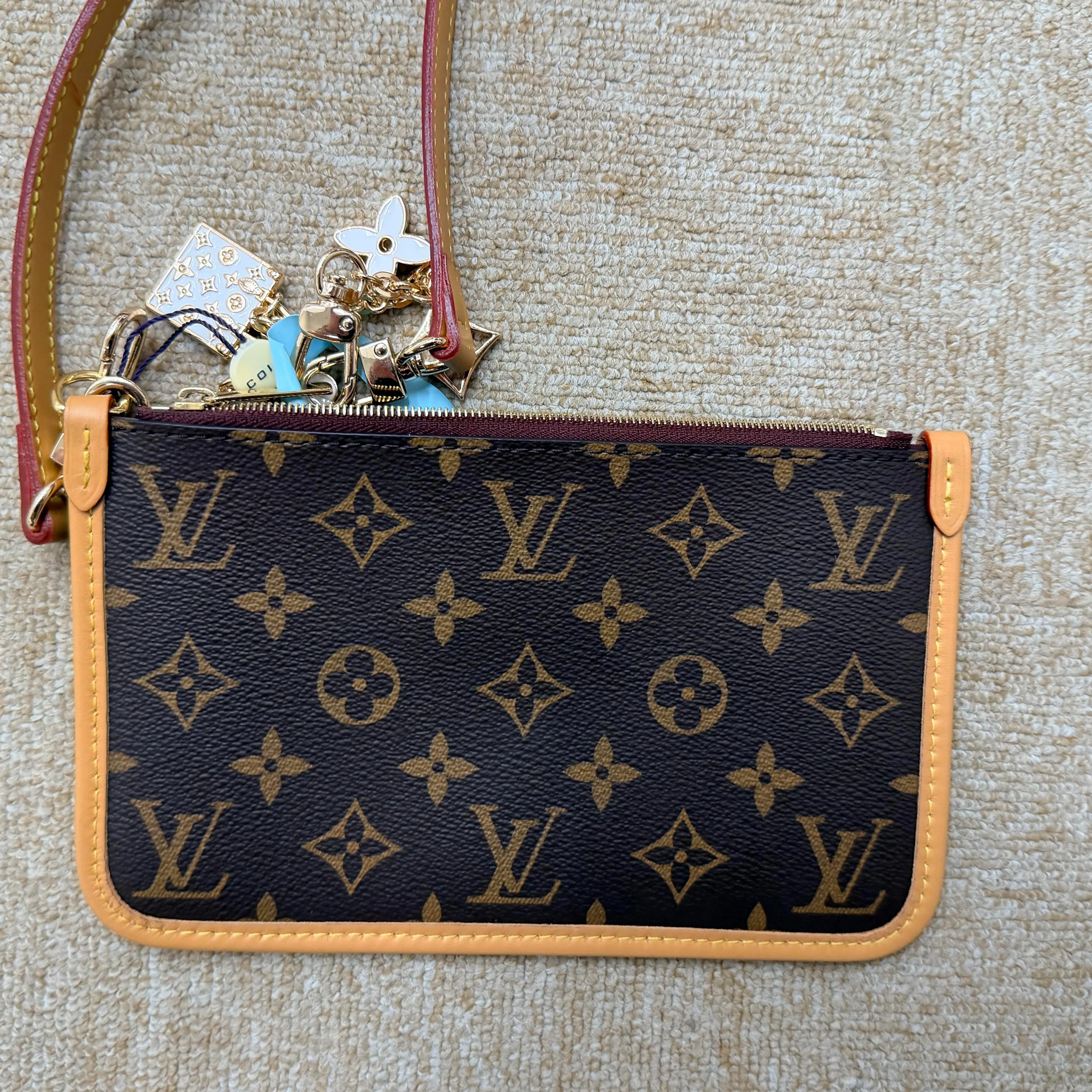Pre-owned Louis Vuitton Neverfull pouch M CC0130