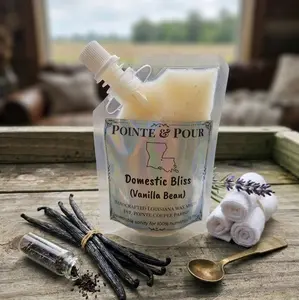 Pointe & Pour Domestic Bliss (Vanilla Bean) Squeezable Wax Melt for Relaxation and Aromatherapy