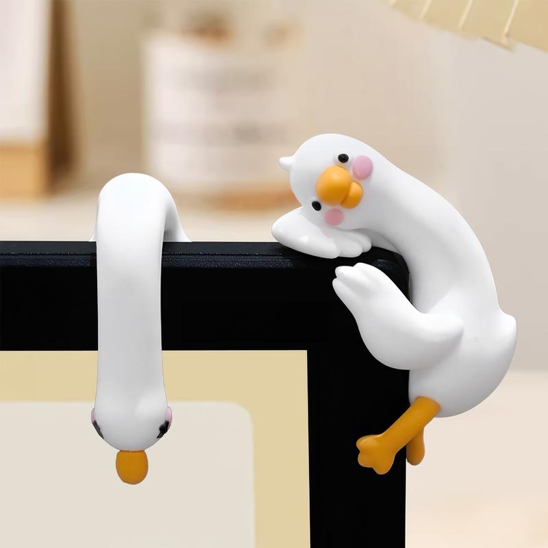 MUNBYN So Tired Lazy Duck Mini Desk Accessories 2026 New Desk Ornaments Work Partner 3pcs/set Perfect Desktop Decorations for Computer Screens, Office, and Home Decor Black Friday Christmas Gifts