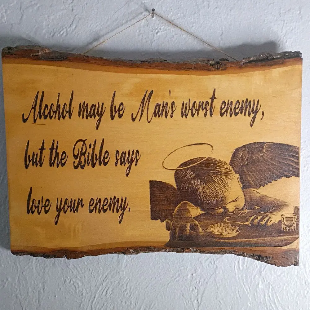 Down and Out Angel Wall Sign