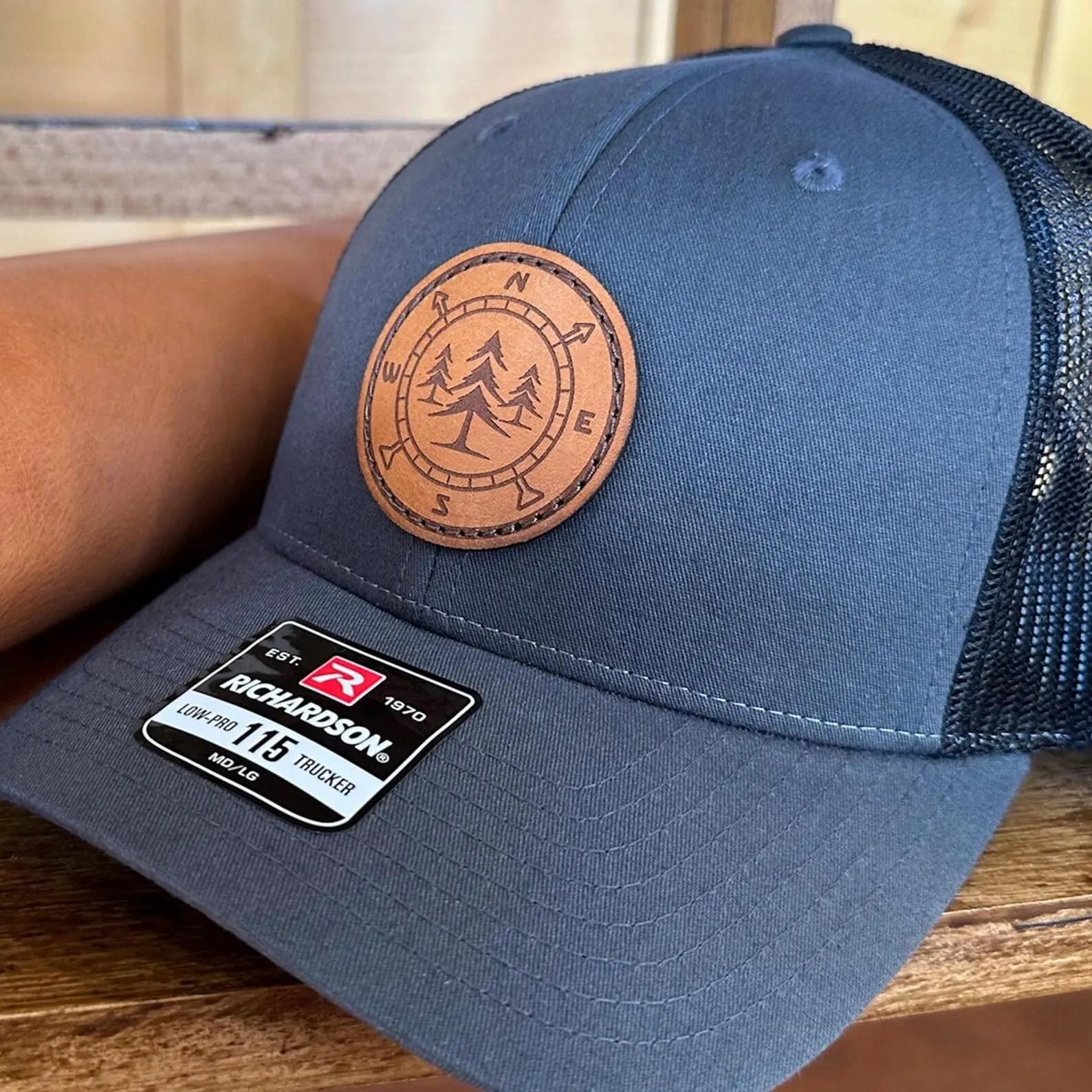 Personalized Hunting Hat – Custom Trucker Cap for Men with Initial or Name, Unique Birthday Gift for Husband or Outdoorsman