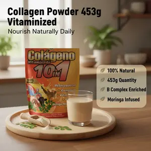 Vitaminized Collagen Powder – 100% Natural, 453g, with B Complex, Moringa & Iron