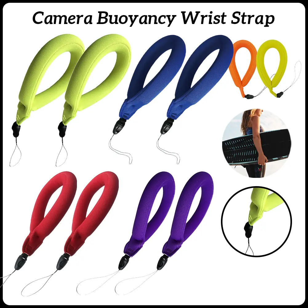 Ajustable Floating Strap Waterproof Camera Cell Phone Float Underwater Wrist Strap For GoPro Accessories Diving Wrist Strap