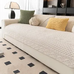Soft Fabric Cat & Dog Friendly Sofa Cover Universal Fit for 1/2/3/4 Seat Sofas Non-Slip Slipcover Comfortable Towel couch covers for sofa covers washable