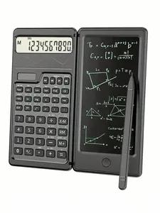 10-Digit Scientific Calculator - High-Resolution LCD Display, Compact Foldable Design, With Handwriting Pad, Dual Solar And Battery Power - Ideal For Teachers, Engineers And Professionals