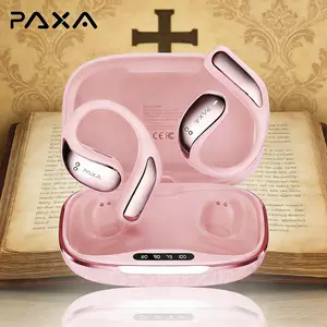 PAXA Vogbuds 5 Pro Bible Prayer OWS Smart Voice Assistant Headset, App-Based Prayer & Scripture Audio,Dynamic Stereo Sound Earbuds with ENC Call Noise Canceling Mic, Digital Battery Display