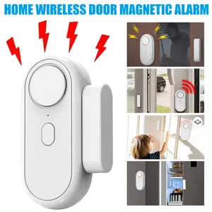 120db Window Alarm System, 6 Modes Security Alert & Doorbell Sound, Magnetic Sensor, Wireless Home Safety Device, Easy Install, Child Protection