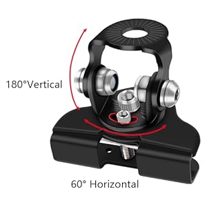 DIBMS Led Hood Mounts, Universal Led Light Bar Mounting Brackets 304 Stainless Steel Hood Clamp Lights Mounts, Black cars accessories car stuff