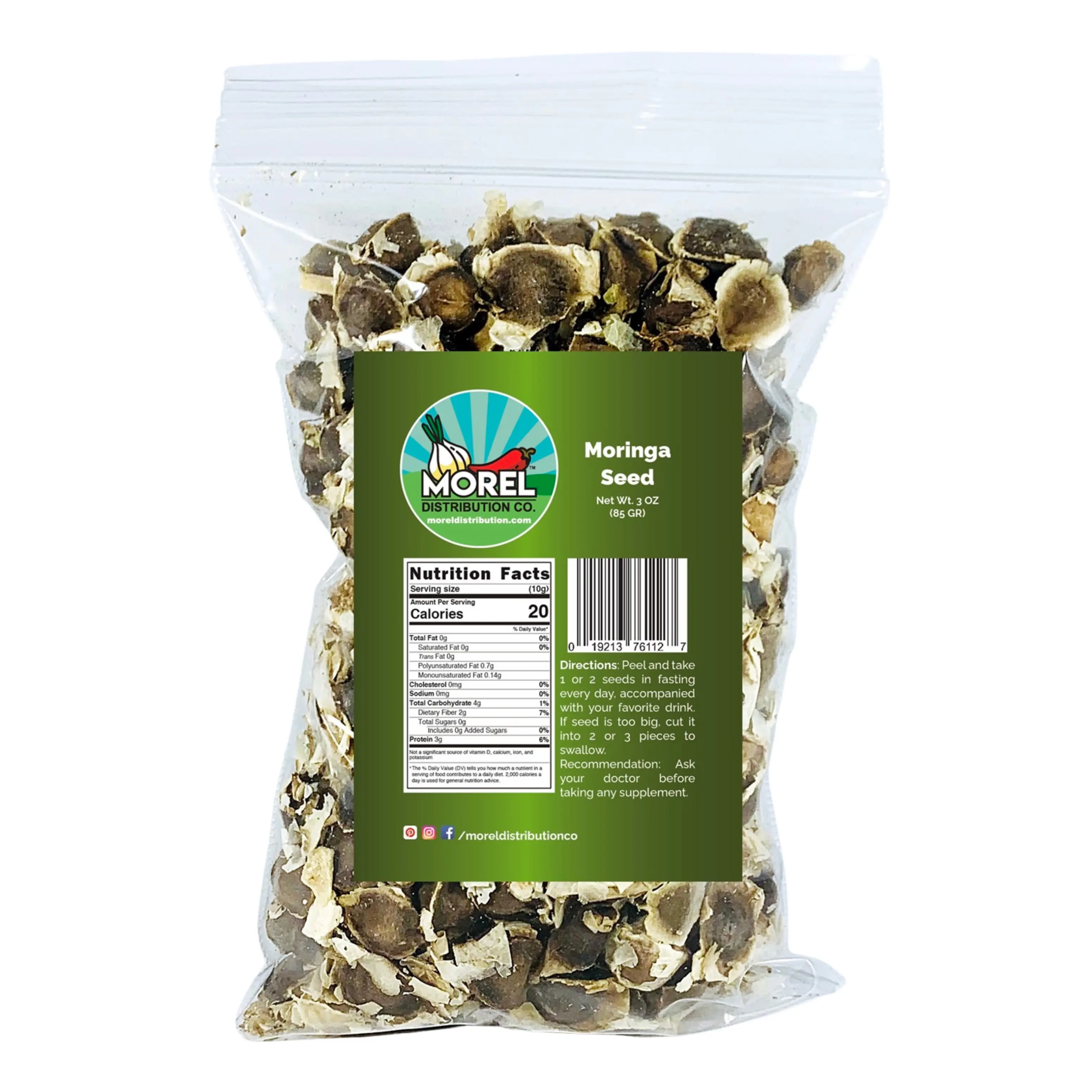 Moringa Oleifera Seeds (Semillas de Moringa) 3 oz