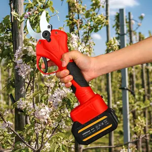 Electric Pruning Shears Professional Cordless Electric Pruning Shears, Battery Powered, Comes with 2 Rechargeable Lithium Batteries