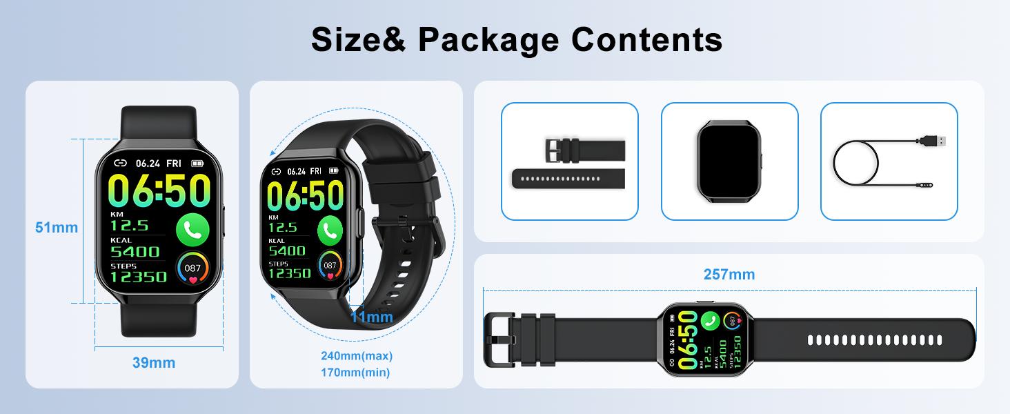Summervibes Smart Watch for Men & Women Bluetooth Call Blood Oxygen Heart Rate Monitor 140+ Workout Modes 30-Day Battery Waterproof Fitness Watch IP68 Android iOS Compatible - Wearable Summervibes Smart Watch for Men & Women Bluetooth Call Blood Oxygen Heart Rate Monitor 140+ Workout Modes 30-Day Battery Waterproof Fitness Watch IP68 Android iOS Compatible - Wearable