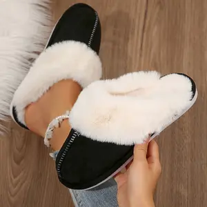 Women's Slippers Warm Comfy Slip-on Bedroom Comfortable Slippers Home Bedroom Shoes Indoor & Outdoor