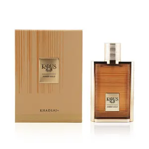 Khadlaj Karus Amber Gold Eau de Parfum Spray, 3.4 Ounce