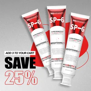 MSDRWIKEY SP-6 Toothpaste | Probiotic Oral Care for Enamel Repair & Long-Lasting Fresh Breath | 4.59oz