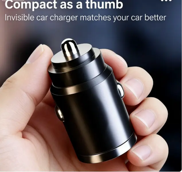 Type-C and USB Charges Provide Fast Charging Travel Friendly Metal for Everyday & Travel Use Office Charging. Car Charger Adapter Fast Charging.