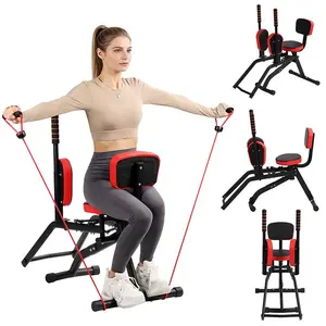 Hip Abductor Adductor Machine | Home Gym for Glute & Thigh Workout | Open Hip Design, Adjustable Resistance, Chest & Back Exercises