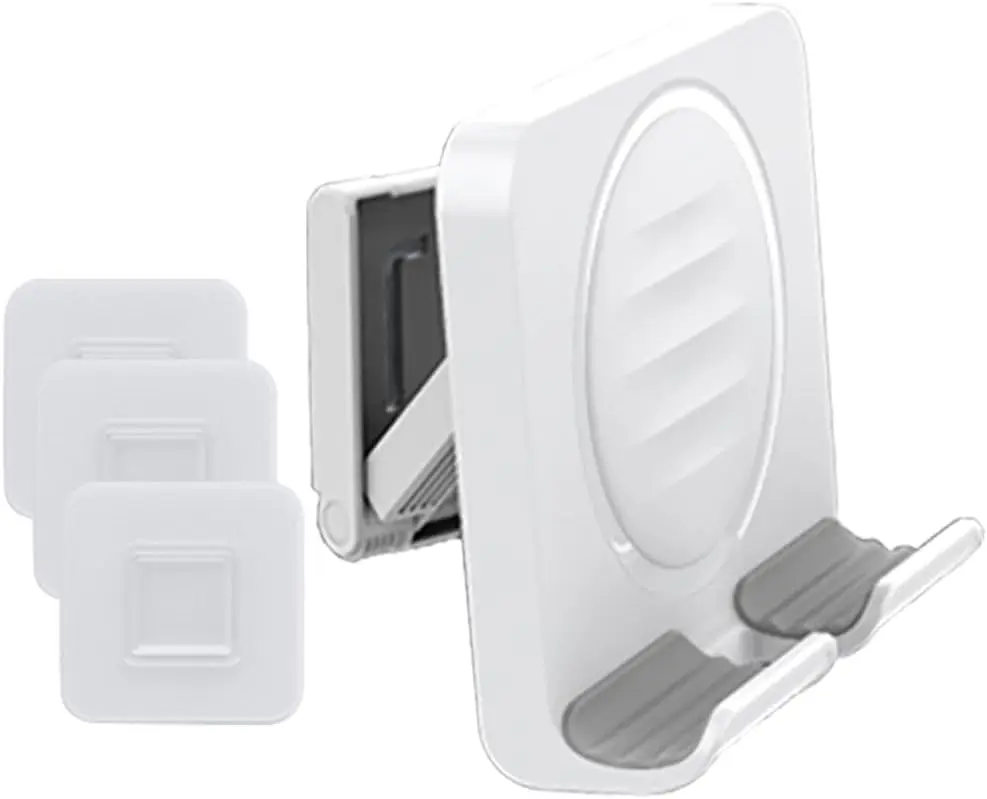 Shower Phone Holder Upgraded Adjustable Tablet Wall Mount Phone Holder, for Kitchen Bathroom Dorm Bedroom, Compatible with  Series and Other Smartphones.Ipad/SmartphoneWhite