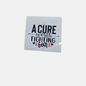 A Cure Worth Fighting For Sticker - Inspiring Awareness & Hope for Laptops Water Bottles & More