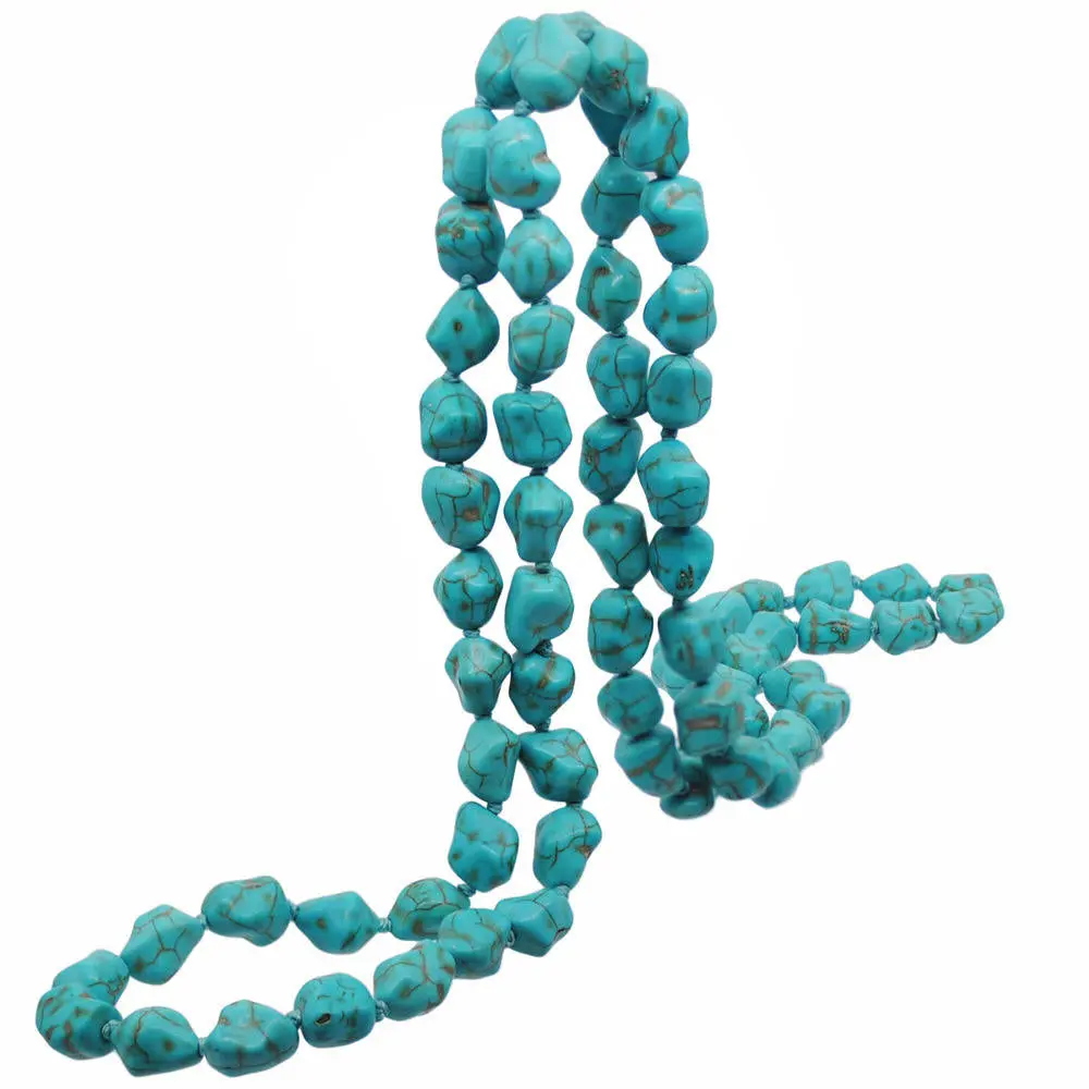 Natural Turquoise Tumble Gemstone Beads , Genuine Turquoise Smooth Nugget Beads , Handmade Tumble Beads For Women Party Jewelry
