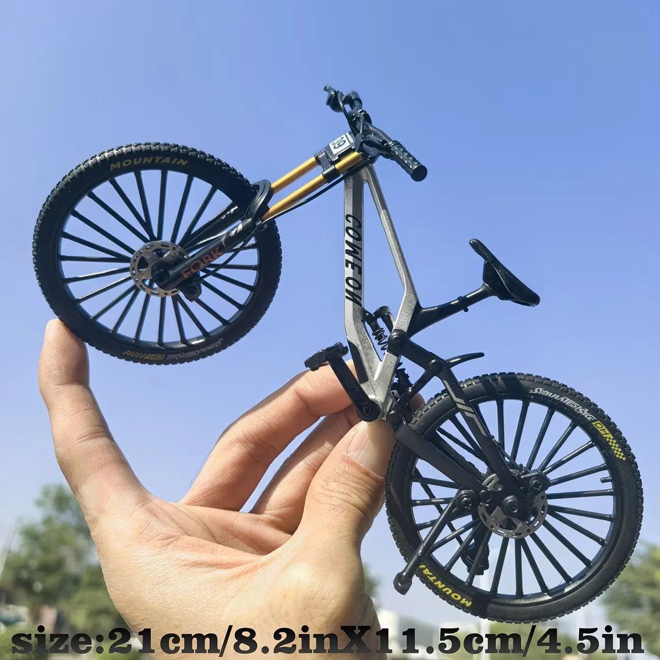 New Alloy Bicycle Model, Realistic Mountain Bike, Road Bike, Desk Decor, Collectible Mini Bike, Office & Home Decoration, Perfect Gift